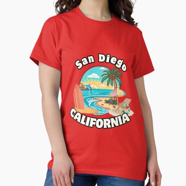 Aperçu de l'œuvre Scène de plage à San Diego en Californie créée et vendue par FroggyFly Designs.