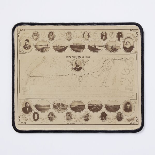 Item preview, Map of the Suez Canal designed and sold by LegacyPressCo.