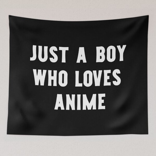 Item preview, Just A Boy Who Loves Anime Funny Anime Lover designed and sold by RareBunny.
