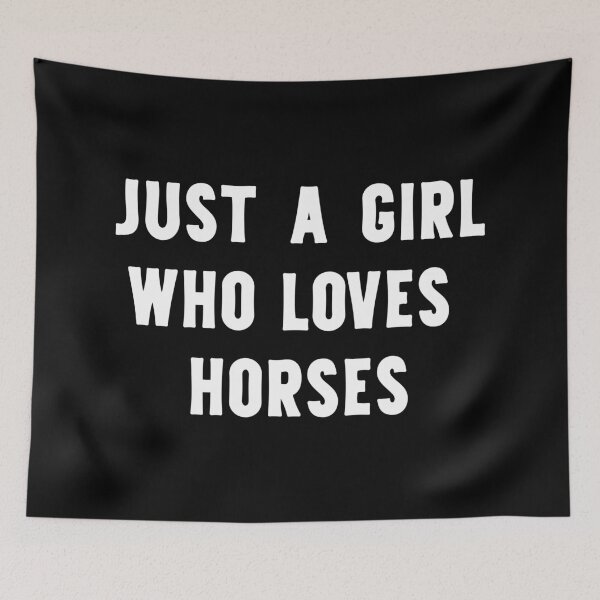 Item preview, Just A Girl Who Loves Horses Funny Horse Lover designed and sold by RareBunny.