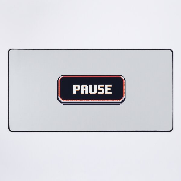 Item preview, Pixel "Pause" Button: Retro Break designed and sold by Jollys-ArtShop.