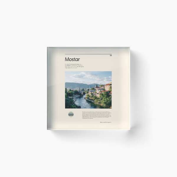 Item preview, Visit Mostar, Bosnia and Herzegovina (Travel poster) designed and sold by RabbitK.