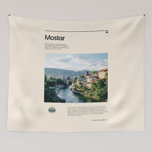 Item preview, Visit Mostar, Bosnia and Herzegovina (Travel poster) designed and sold by RabbitK.