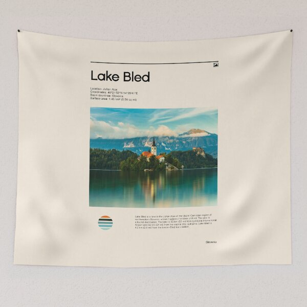 Item preview, Visit Lake Bled, Slovenia (Travel poster) designed and sold by RabbitK.
