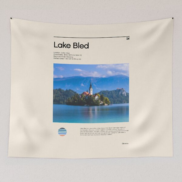 Item preview, Visit Lake Bled, Slovenia (Travel poster) designed and sold by RabbitK.