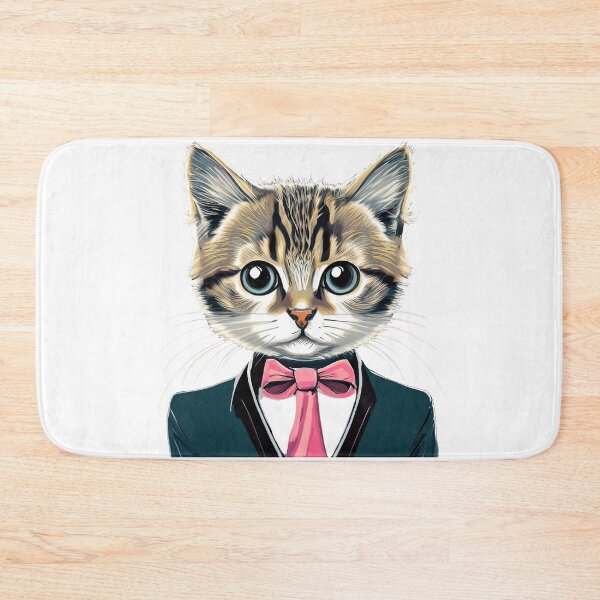 Item preview, Fancy Cat with Bow Tie designed and sold by FunandWhimsy.