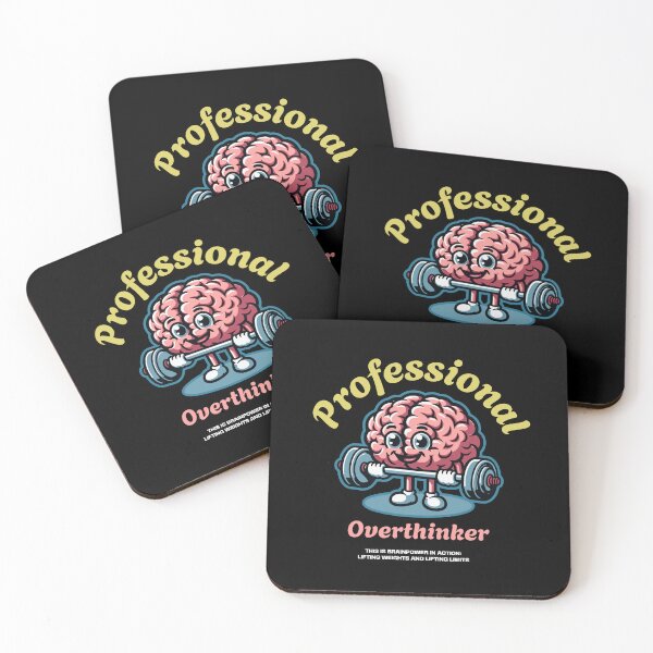 Item preview, professional overthinker typography text brain Morcaworks designed and sold by Morcawork.