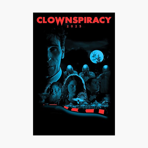 Item preview, Clownspiracy Poster 1 designed and sold by GlitchTVshop.