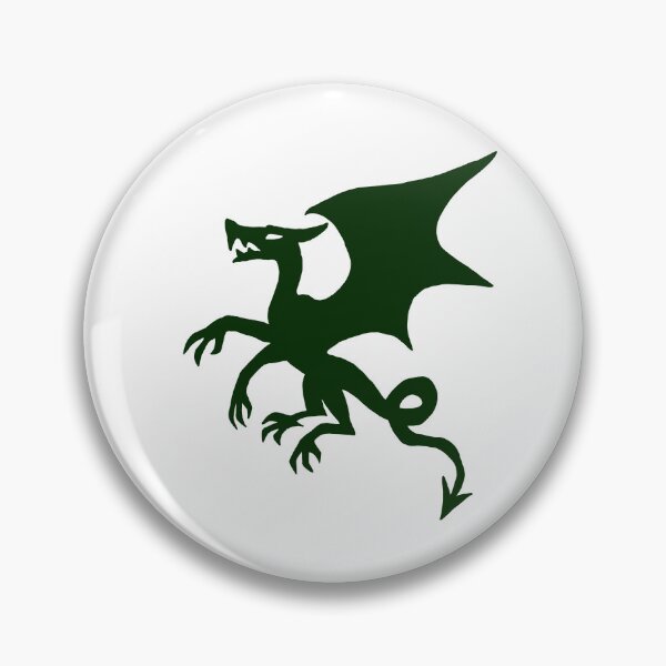 Aperçu de l'œuvre Silhouette de dragon - Vert créée et vendue par EChapmanArt.