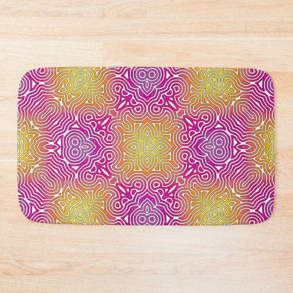 Item preview, pink orange yellow tile designed and sold by chambergambit.