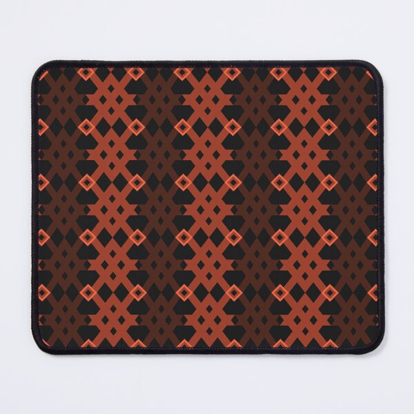 Item preview, Modern Geometric Pattern with Orange Brown and Black Contrast designed and sold by kasune-shop.