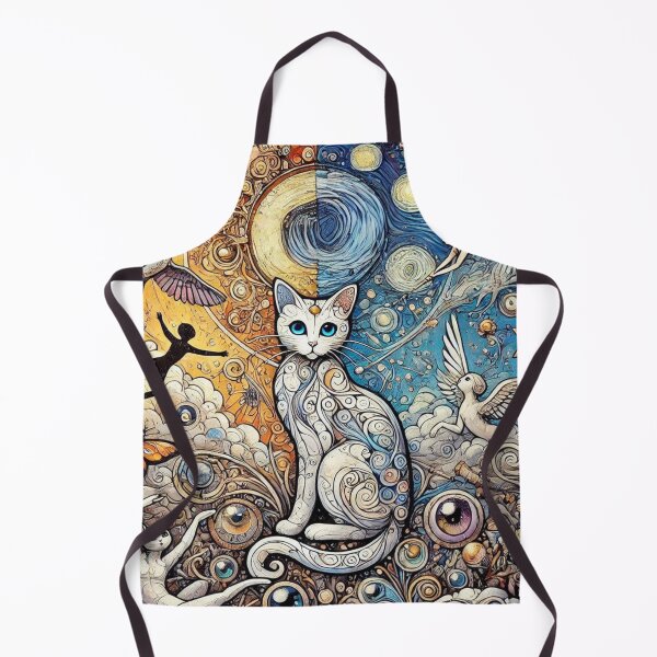 Item preview, cat with angels and eyes around him designed and sold by anarojas96.