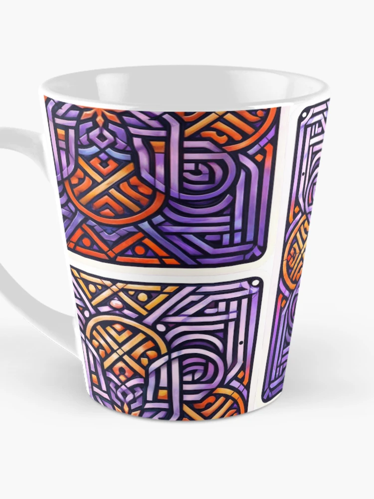 Thumbnail 3 of 4, Coffee Mug, Modern Arabic Geometric Pattern Design designed and sold by Rashad'z.