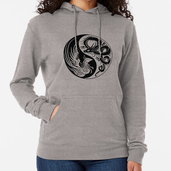 Dragon Phoenix ying yang Lightweight Hoodie