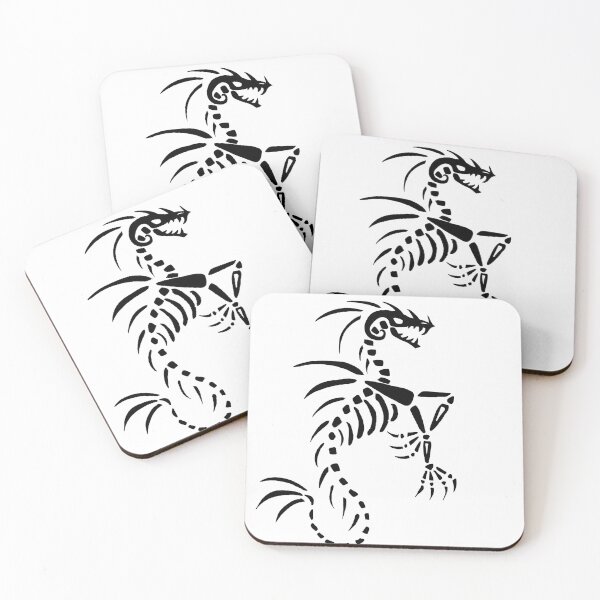 Item preview, Sea Dragon Skeleton- Black designed and sold by EChapmanArt.