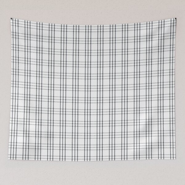 Item preview, White tartan check designed and sold by caladayart.