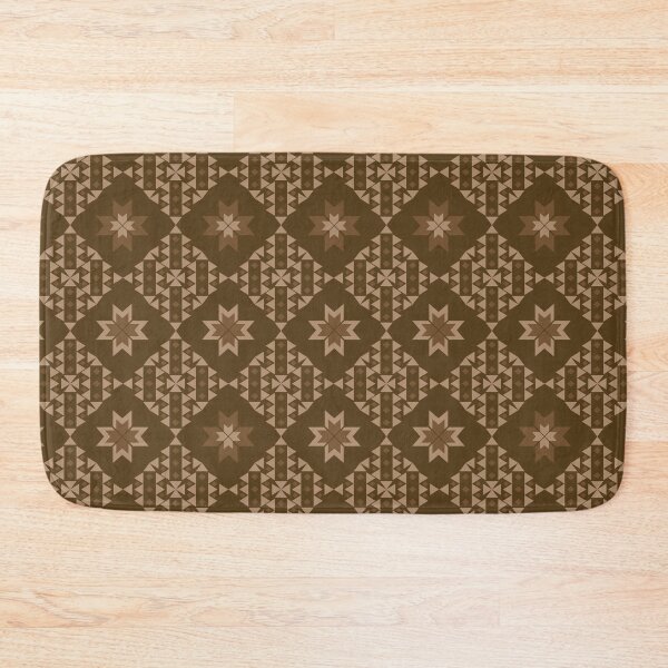 Item preview, Modern Geometric Pattern with Brown tones. designed and sold by kasune-shop.