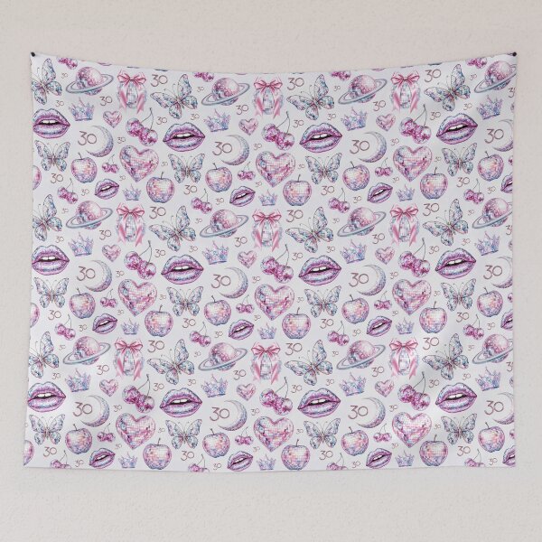 Item preview, Holographic 30th Birthday Disco Style Pattern designed and sold by SparkSpiral.