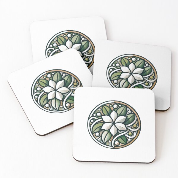 Item preview, Modern Arabic Jasmine Flower Design designed and sold by Rashad'z.