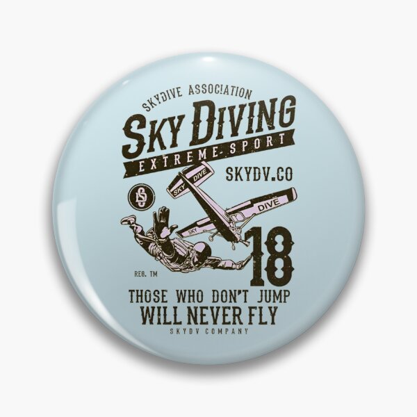 Item preview, Sky Diving Extreme Sport Those Who Don't Jump Will Never Fly Vintage Airplane Sky Dive Adventure designed and sold by Matt_Smith.