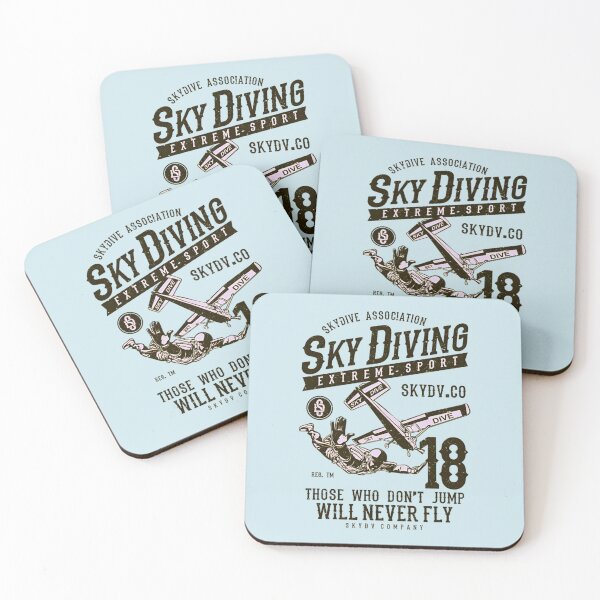 Item preview, Sky Diving Extreme Sport Those Who Don't Jump Will Never Fly Vintage Airplane Sky Dive Adventure designed and sold by Matt_Smith.