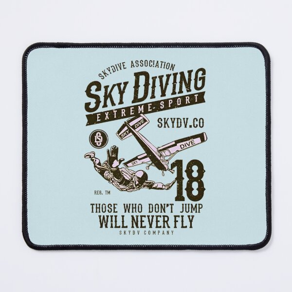 Item preview, Sky Diving Extreme Sport Those Who Don't Jump Will Never Fly Vintage Airplane Sky Dive Adventure designed and sold by Matt_Smith.