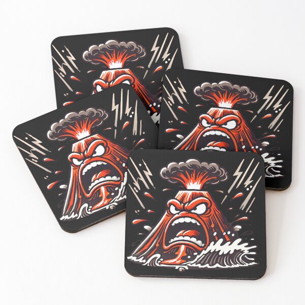 Item preview, Volcano Eruption designed and sold by Funny Vintage Stickers And T-Shirts.