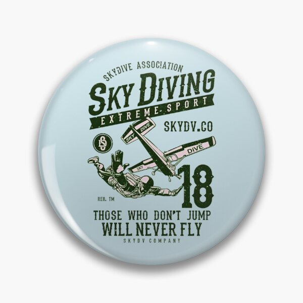 Item preview, Sky Diving Extreme Sport Those Who Don't Jump Will Never Fly Vintage Airplane Sky Dive Adventure designed and sold by Matt_Smith.
