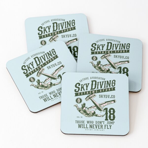 Item preview, Sky Diving Extreme Sport Those Who Don't Jump Will Never Fly Vintage Airplane Sky Dive Adventure designed and sold by Matt_Smith.