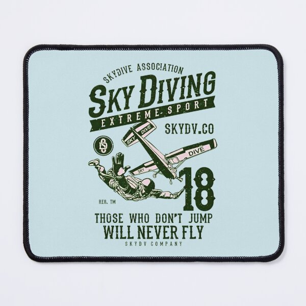 Item preview, Sky Diving Extreme Sport Those Who Don't Jump Will Never Fly Vintage Airplane Sky Dive Adventure designed and sold by Matt_Smith.