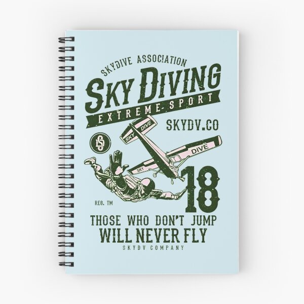 Item preview, Sky Diving Extreme Sport Those Who Don't Jump Will Never Fly Vintage Airplane Sky Dive Adventure designed and sold by Matt_Smith.
