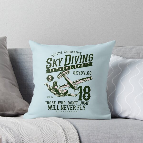 Item preview, Sky Diving Extreme Sport Those Who Don't Jump Will Never Fly Vintage Airplane Sky Dive Adventure designed and sold by Matt_Smith.