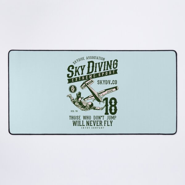 Item preview, Sky Diving Extreme Sport Those Who Don't Jump Will Never Fly Vintage Airplane Sky Dive Adventure designed and sold by Matt_Smith.
