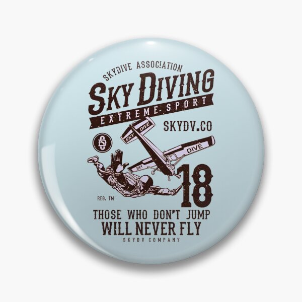 Item preview, Sky Diving Extreme Sport Those Who Don't Jump Will Never Fly Vintage Airplane Sky Dive Adventure designed and sold by Matt_Smith.