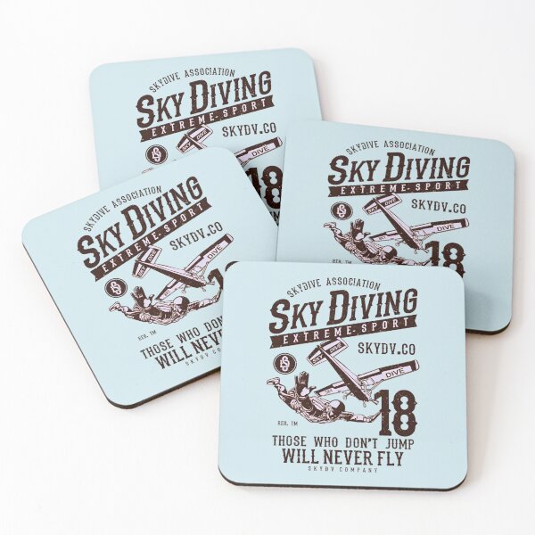 Item preview, Sky Diving Extreme Sport Those Who Don't Jump Will Never Fly Vintage Airplane Sky Dive Adventure designed and sold by Matt_Smith.