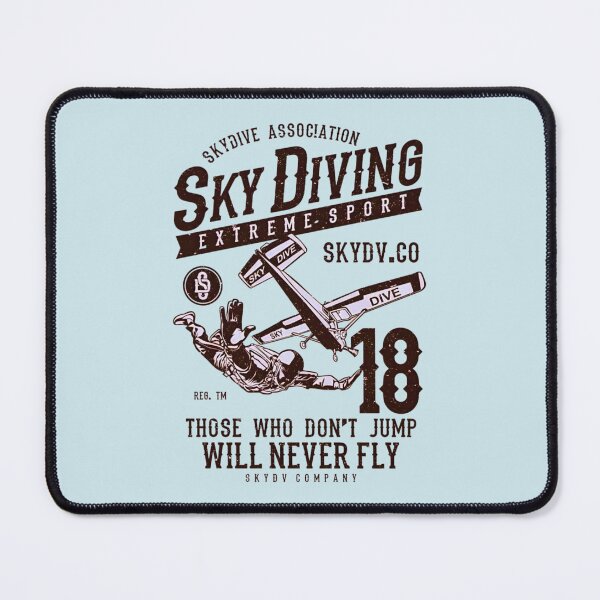 Item preview, Sky Diving Extreme Sport Those Who Don't Jump Will Never Fly Vintage Airplane Sky Dive Adventure designed and sold by Matt_Smith.