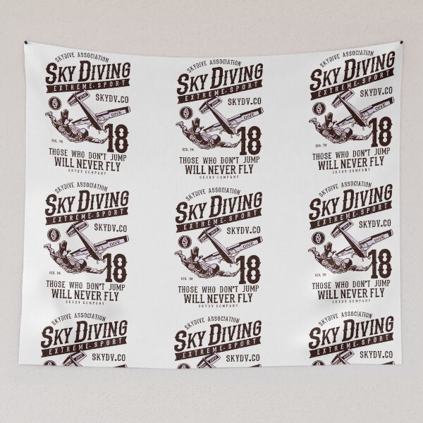 Item preview, Sky Diving Extreme Sport Those Who Don't Jump Will Never Fly Vintage Airplane Sky Dive Adventure designed and sold by Matt_Smith.