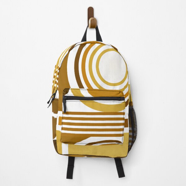 Item preview, Mid-Century Modern Bauhaus Mustard Hues And Brown Pattern designed and sold by DEC02.