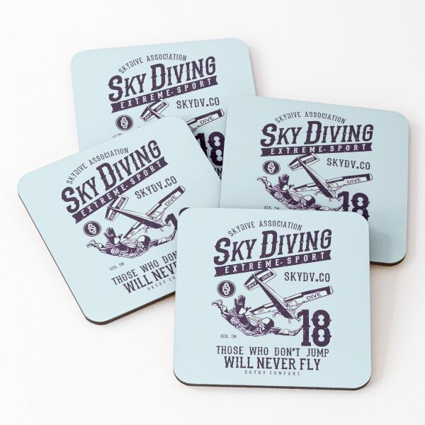Item preview, Sky Diving Extreme Sport Those Who Don't Jump Will Never Fly Vintage Airplane Sky Dive Adventure designed and sold by Matt_Smith.