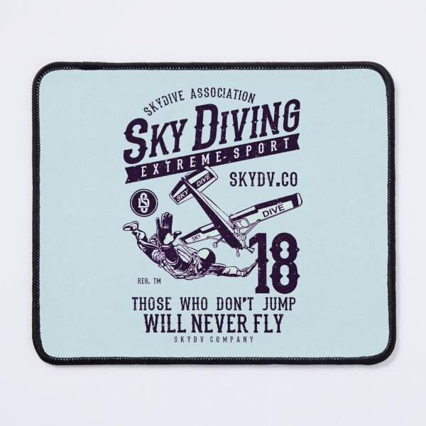 Item preview, Sky Diving Extreme Sport Those Who Don't Jump Will Never Fly Vintage Airplane Sky Dive Adventure designed and sold by Matt_Smith.
