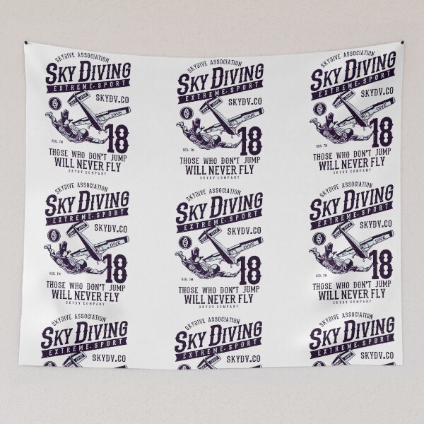 Item preview, Sky Diving Extreme Sport Those Who Don't Jump Will Never Fly Vintage Airplane Sky Dive Adventure designed and sold by Matt_Smith.