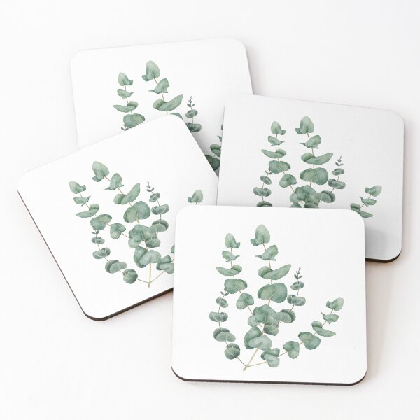 Item preview, Serene Eucalyptus Watercolor Botanical Artwork designed and sold by cosmiccircles01.