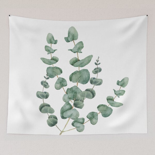 Item preview, Serene Eucalyptus Watercolor Botanical Artwork designed and sold by cosmiccircles01.