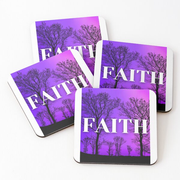 Item preview, Serene FAITH Design with Surreal Pink and Lavender Sky designed and sold by Fredster1966.
