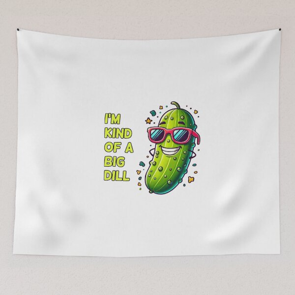 Item preview, I'm Kind of a Big Dill - Funny Pickle Pun, Cute Foodie Gift designed and sold by LilMessyKitchen.