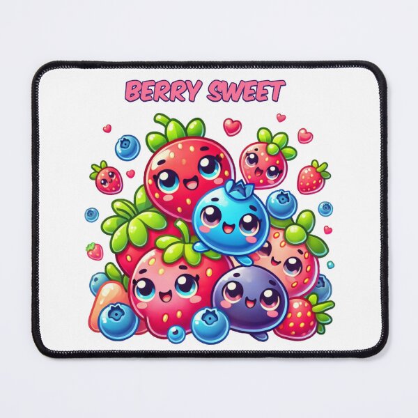 Item preview, Berry Sweet: lindo juego de palabras con fresas, adorable regalo para los amantes de las frutas designed and sold by LilMessyKitchen.
