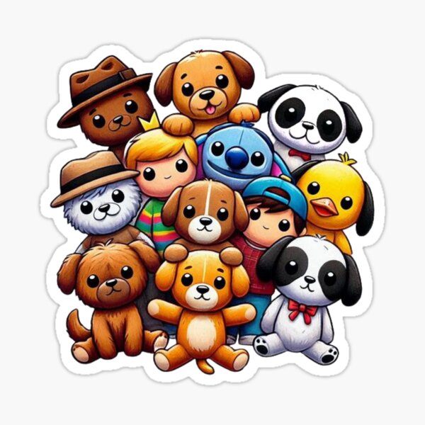 Item preview, Adorable Stuffies Best Friends designed and sold by FineArtsPro.