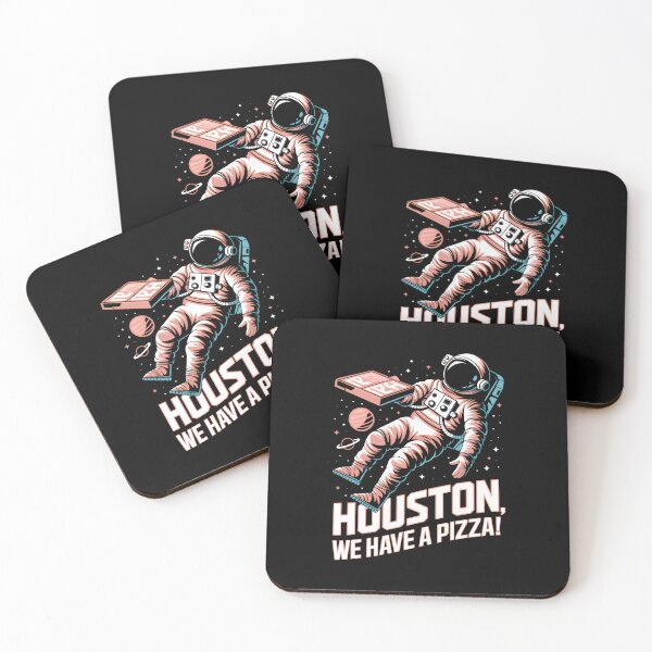 Item preview, Houston We Have A Pizza Astronaut Floating With Stars designed and sold by SplashTastic.