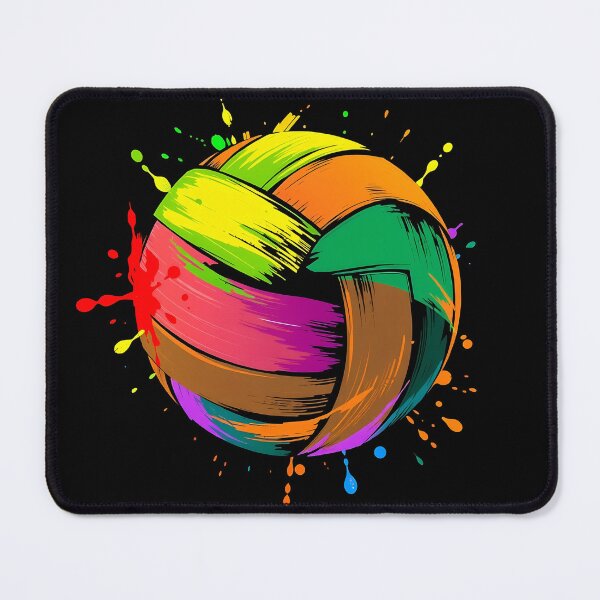 Item preview, Colorful Volleyball Cute Colorsplash Ball designed and sold by svarupa.