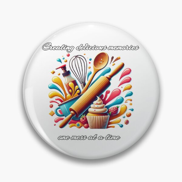 Item preview, Creating Delicious Memories - Funny Baking Quote, Cute Kitchen Gift designed and sold by LilMessyKitchen.